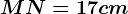 MN=17 cm