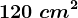 120\ cm^2