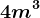 4m^3