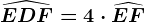 \widehatEDF=4 \cdot \widehatEF