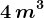 \small 4\, m^3