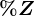 %Z