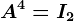 A^4=I2