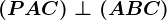 (PAC)\perp (ABC)