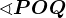 \sphericalangle POQ