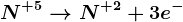 N^+5--> N^+2+3e^-
