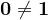 \textbf0\neq\textbf1