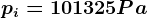 pi=101325 Pa