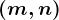 (m,n)