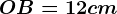 OB=12cm