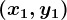 (x1,y1)