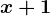 x+1