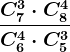 \fracC7^3\cdot C8^4C6^4\cdot C5^3