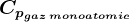 Cpgaz\: monoatomic