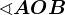 \sphericalangle AOB