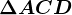 \Delta ACD