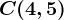 C(4, 5)