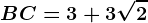 BC=3+3\sqrt2