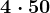 4 \cdot 50