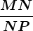 \fracMNNP