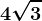 4\sqrt3