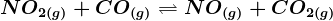 NO2(g)+CO(g)<--> NO(g)+CO2(g)