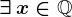 \exists\,x\in\mathbbQ