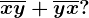 \overlinexy+\overlineyx?