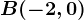 B(-2,0)