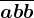 \overlineabb
