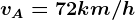 vA=72km/h