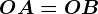 OA=OB