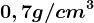 0,7g/cm^3