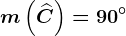 m\left ( \widehatC \right )=90^\circ