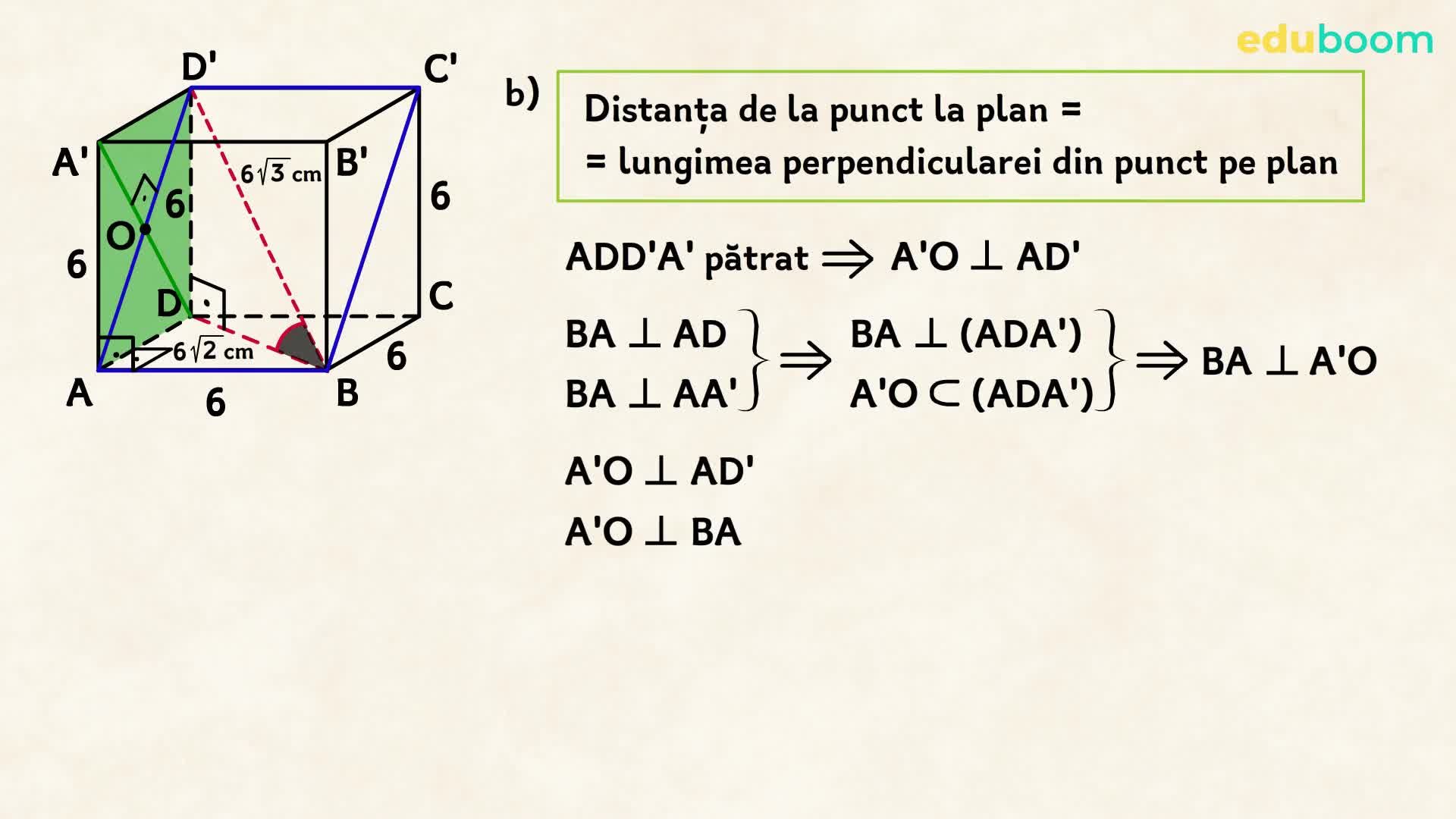 Test antrenament 1. Evaluare Națională. Partea III. Geometrie